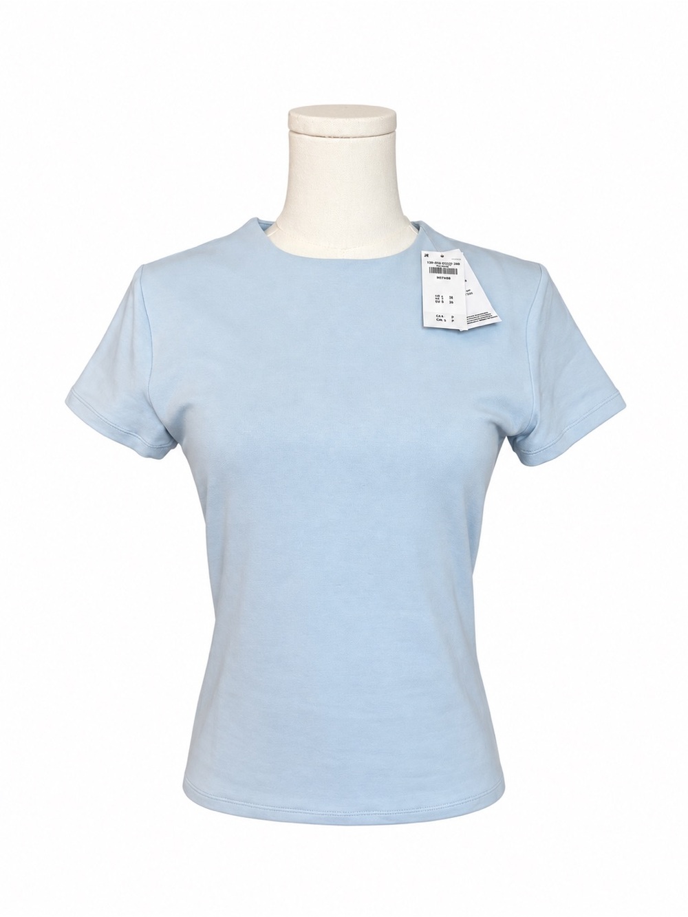 Abercrombie & Fitch Light Blue Double Lined Baby Tee NWT M